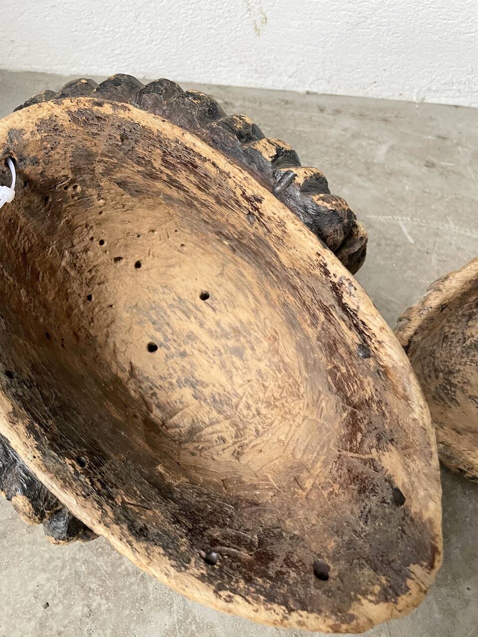 Pair of African Fang and Punu masks from Gabon