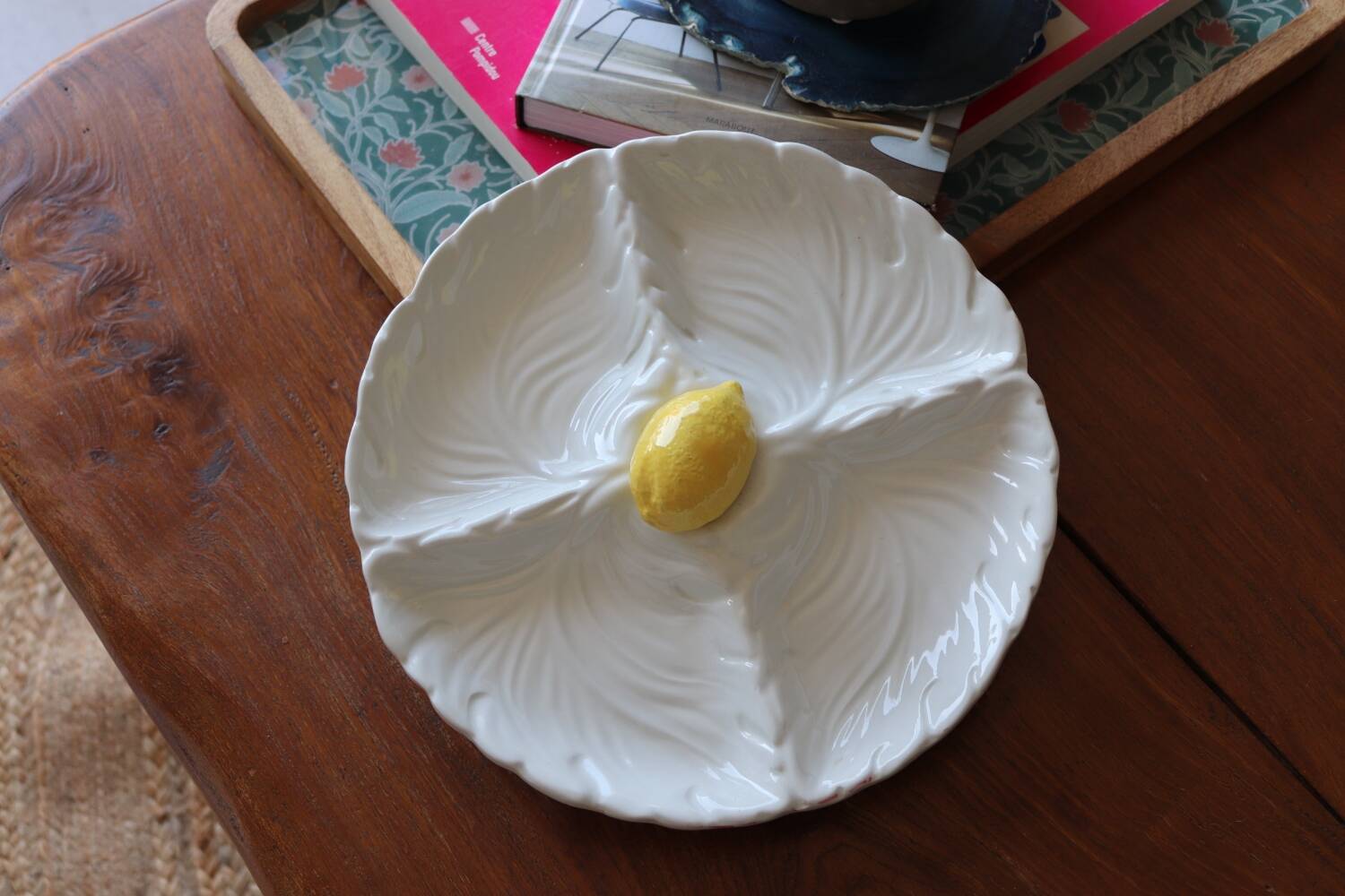 Italian ceramic lemon aperitif dish