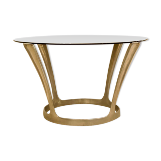 Vintage dining table by Michel Charron 1970