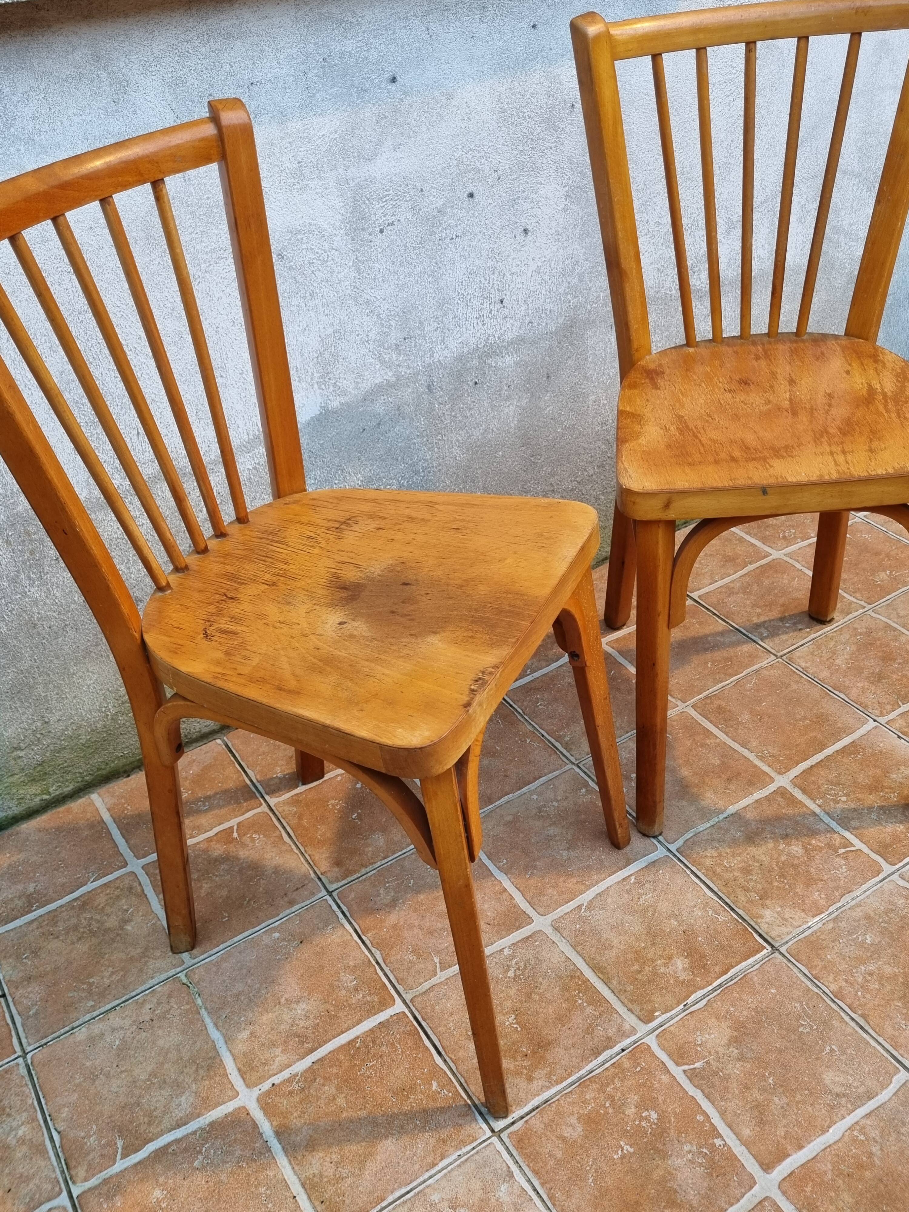 Pair of bistro chairs "Baumann" from the 50/60s