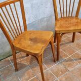 Pair of bistro chairs "Baumann" from the 50/60s