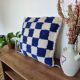 Berber cushion Damier Bleu Béni Ouarain
