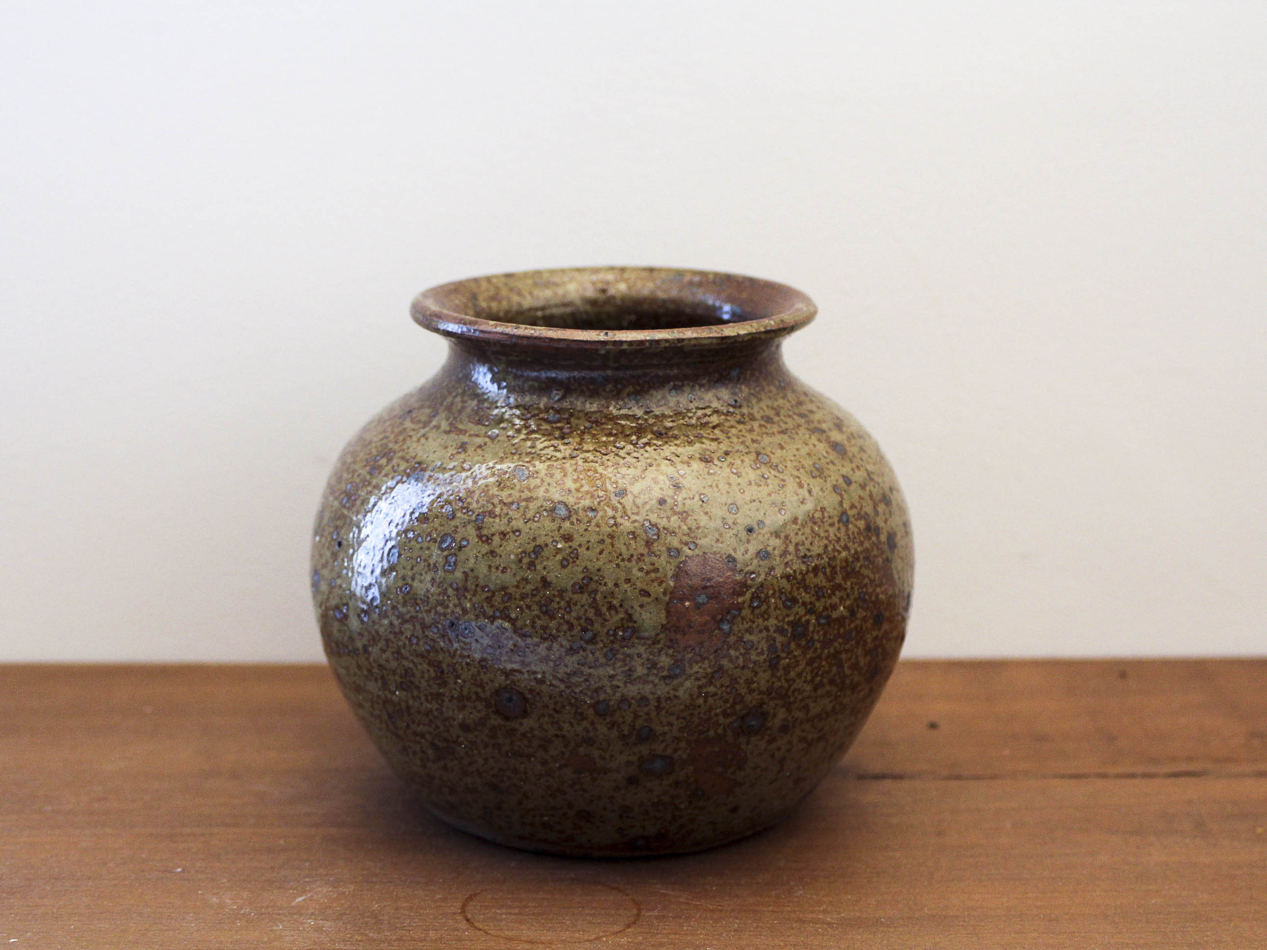 Berry pyrite stoneware vase 70s