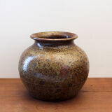 Berry pyrite stoneware vase 70s