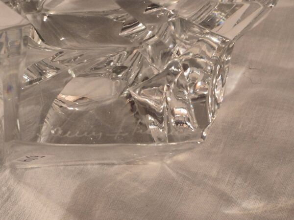 Coupe en cristal taillé signée daum france a459