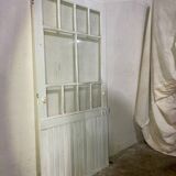 Old glass door style canopy white workshop