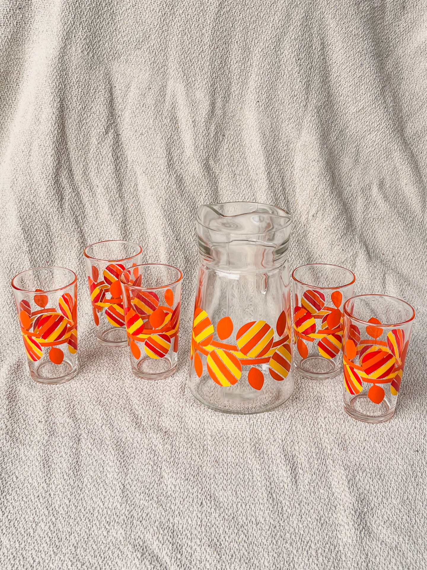 Vintage Orangeade Service Italian 70s Design
