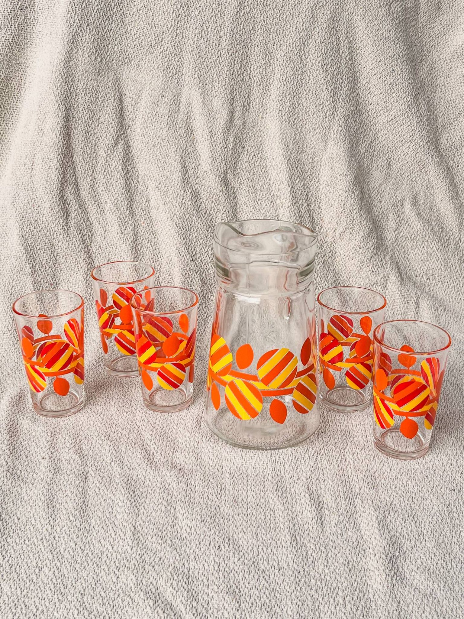 Vintage Orangeade Service Italian 70s Design