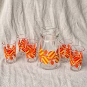 Vintage Orangeade Service Italian 70s Design