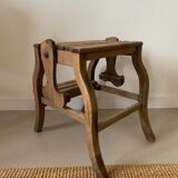 Old foot walk in solid wood