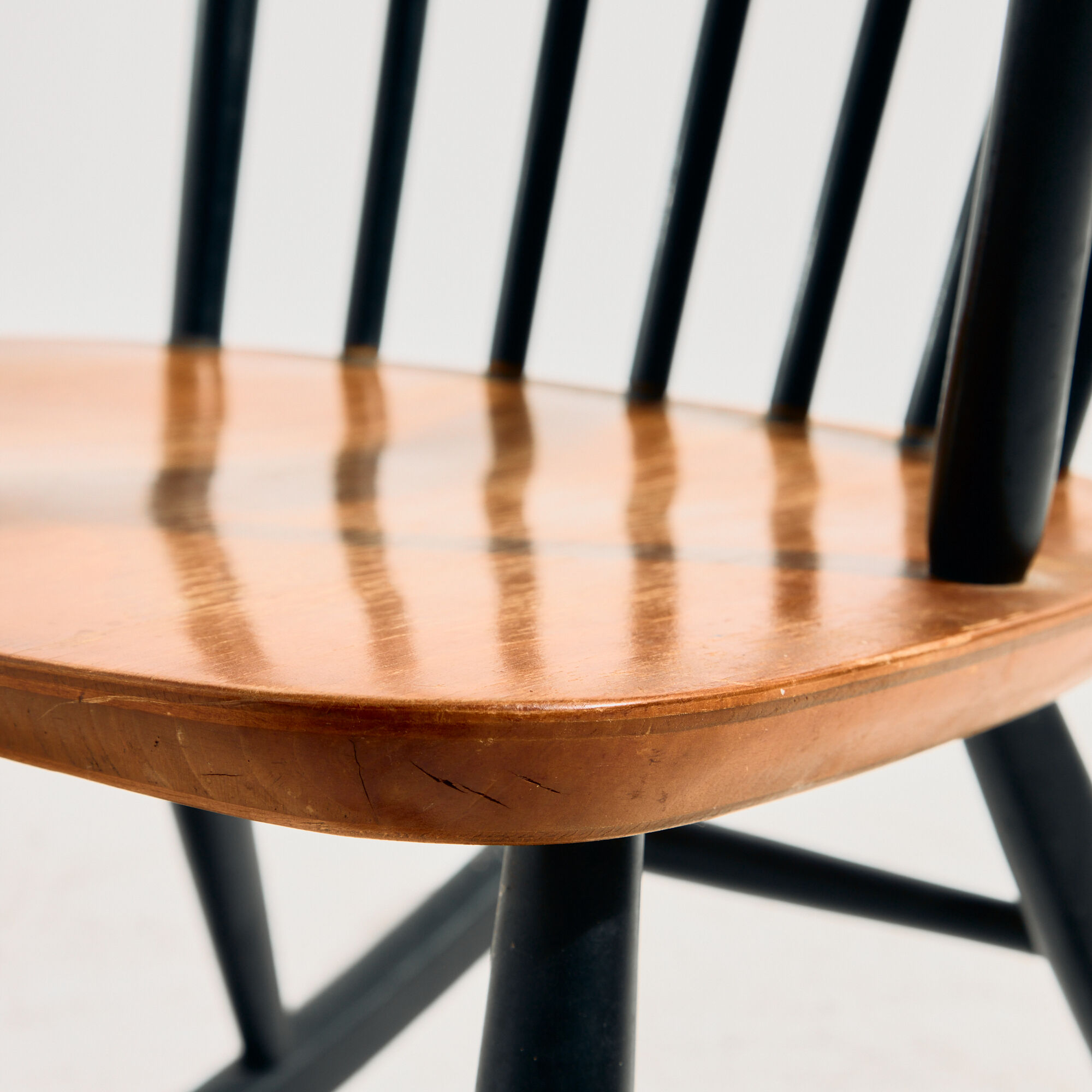 Rocking chair in beech by Roland Rainer for Hagafors