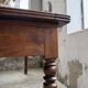 Table de ferme ou table de drapier noyer massif 1900