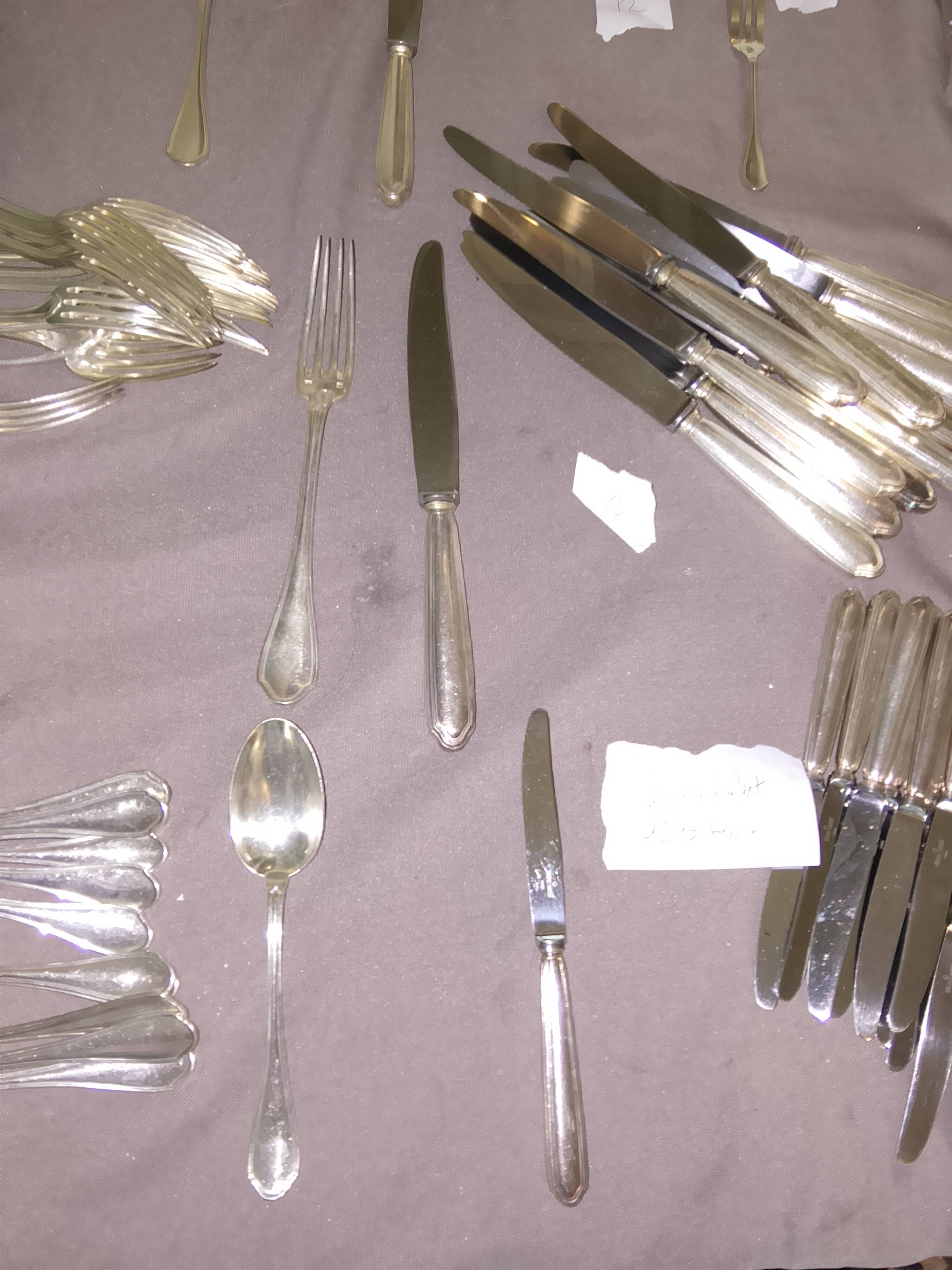 119-piece Art Deco cutlery set - Ravinet d'Enfert - CLUB model