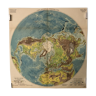 Mappemonde carte ancienne hémisphère nord