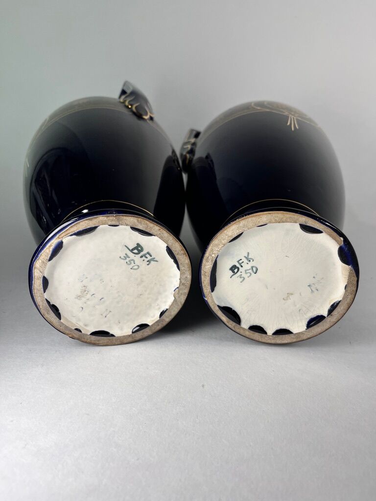 Vase Amphora Boch Frères Keramis 1890