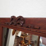 Old rectangular walnut mirror 55x45cm