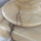 Tulip lamp in alabaster