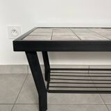 Vintage metal and earthenware coffee table from the 50s/60s