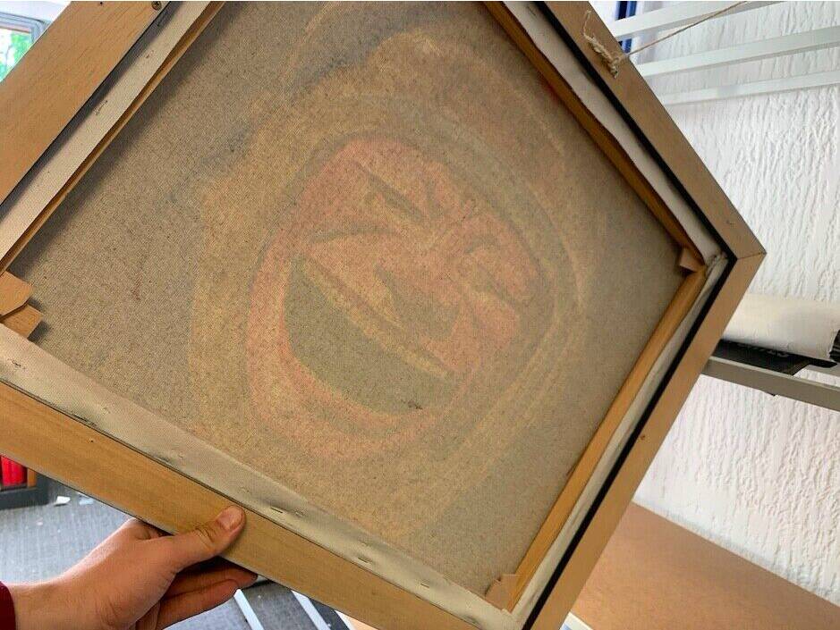 Yue minjun - the astronaut's smile - 60 x 50 cm - reproduction