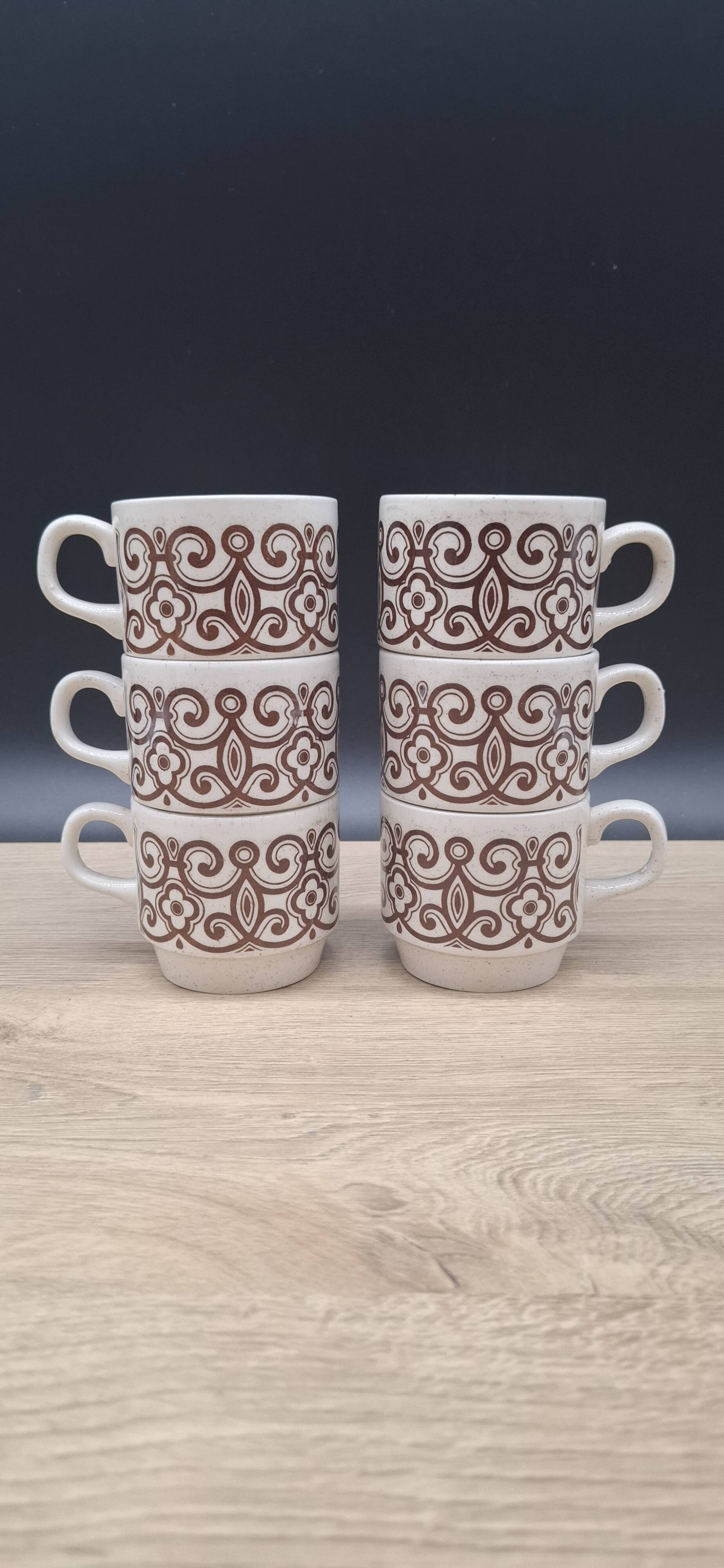 Set of 6 Biltons England mugs