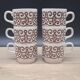 6 tasses Biltons England