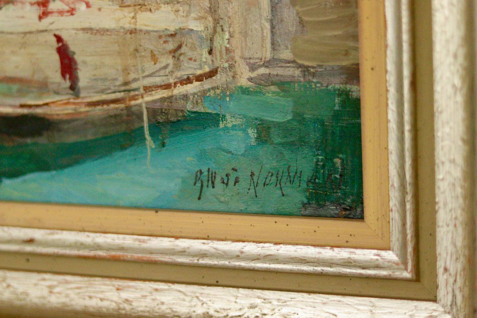 Painting "Scene of Venice" by Knut Norman