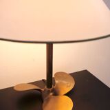 Solid brass helix lamp