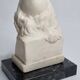 Buste de Molière en plâtre ciré sur socle en marbre 14 cm