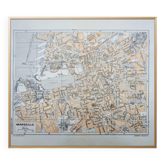 Printed in 1953, map of Marseille.