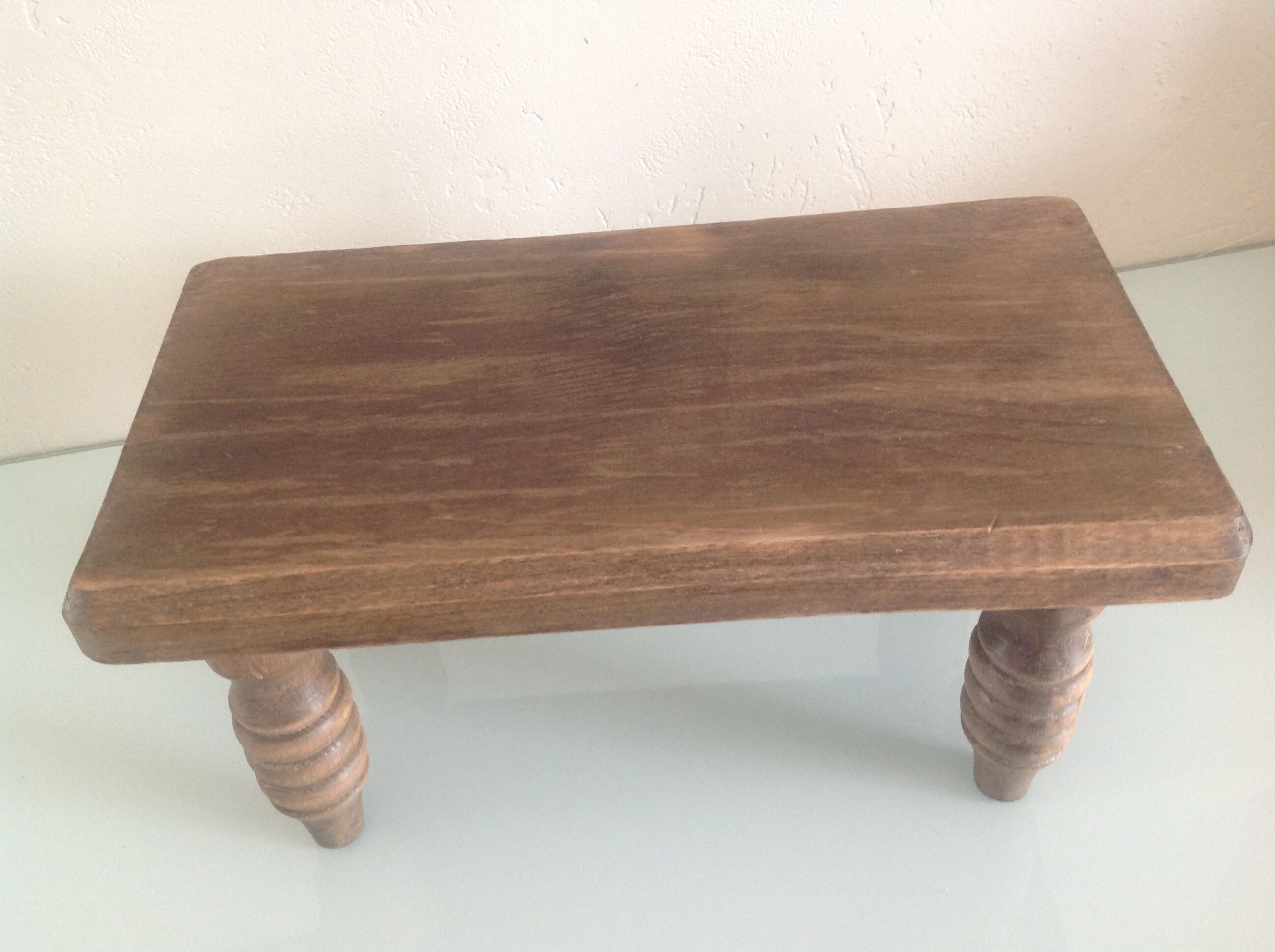 Old oak stool or footstool