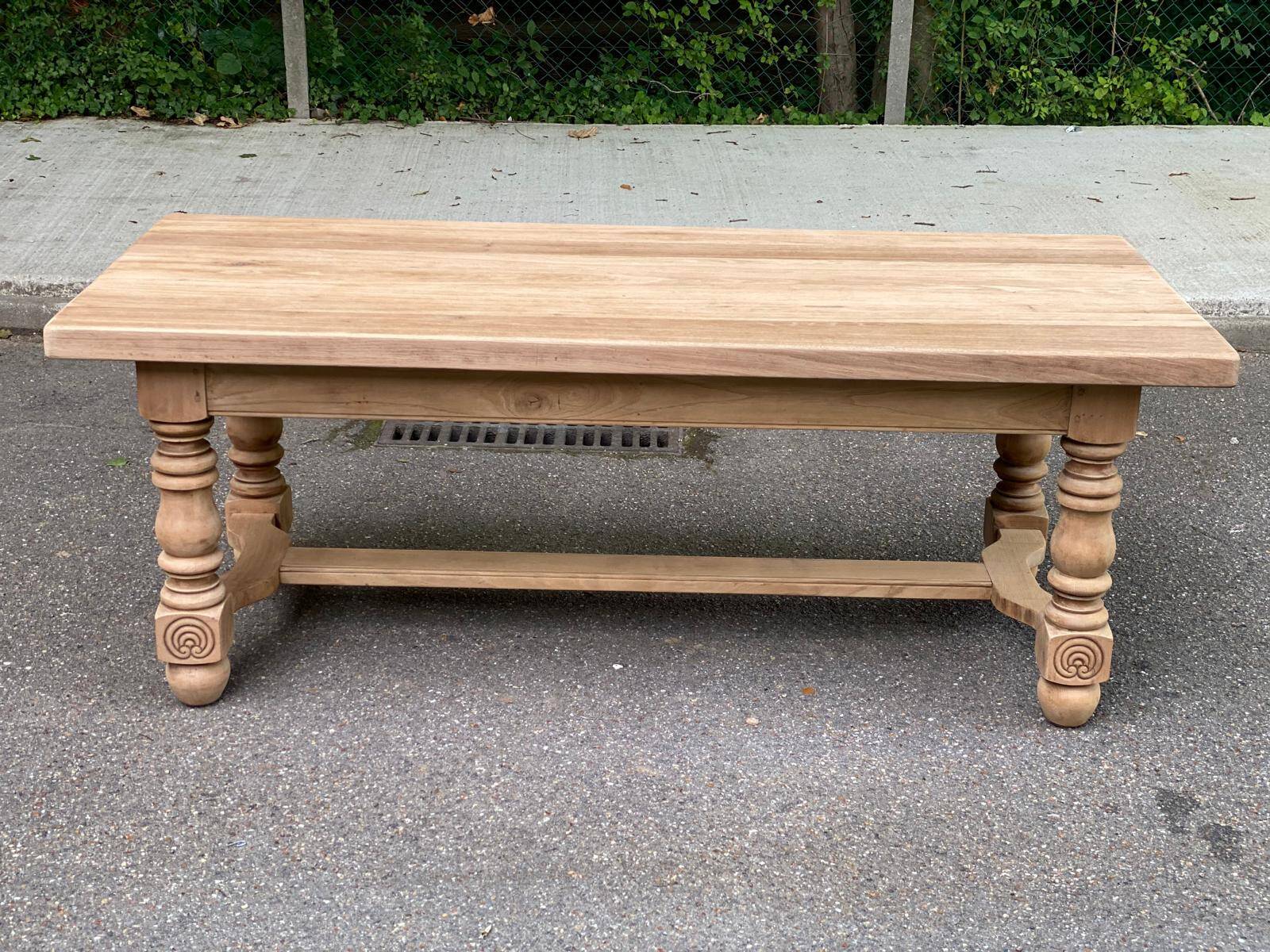 19th century farmhouse table renovated in solid oak 200cm