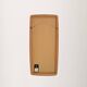 Scandinavian slightly convex rectangular teak mirror by "Kron"