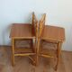 Vintage bamboo bedside pair