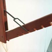 Mid-century pivoting wall lamp with a swing arm, Cocoon, made of teak wood, 1960s.