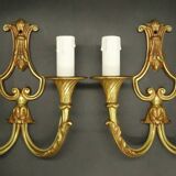 Pair of Louis XV style cage wall lights - bronze from EPI Paris