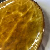 Flat plate in enamelled stoneware Vallauris