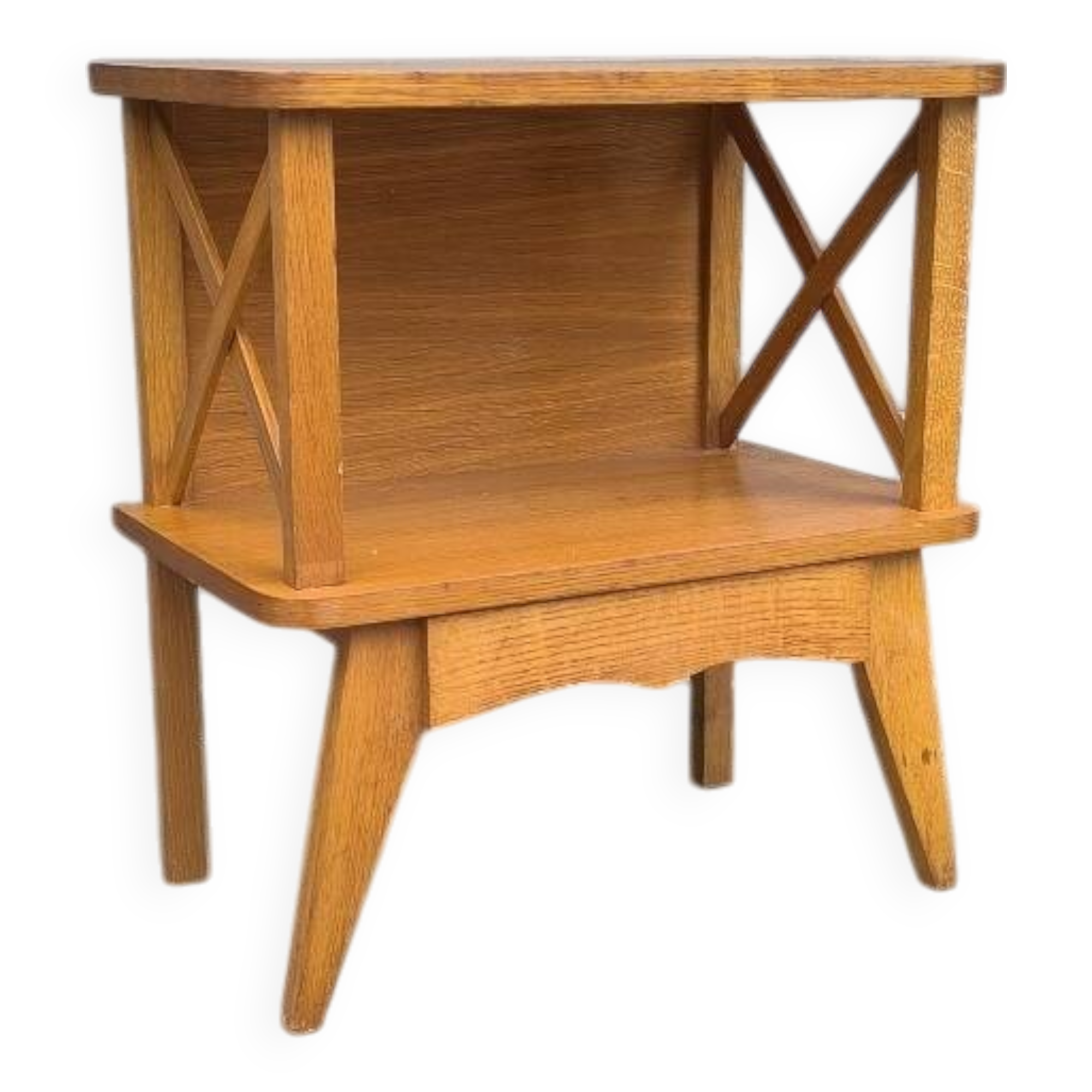 1960s compass foot bedside table