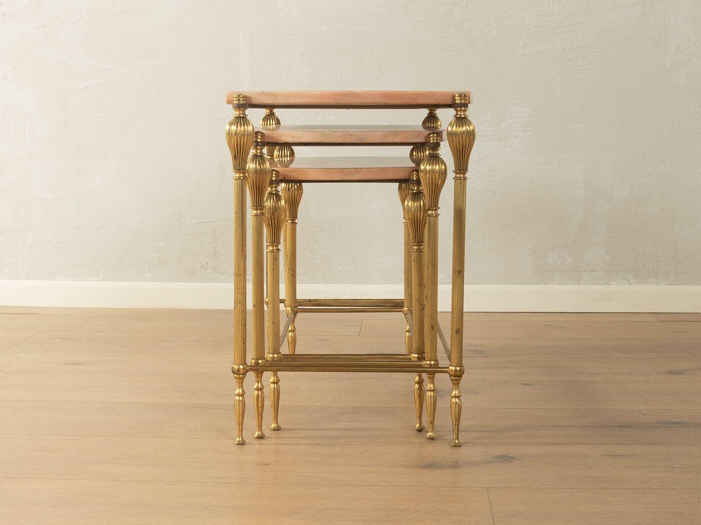 Tables gigognes style Hollywood Regency, années 1970