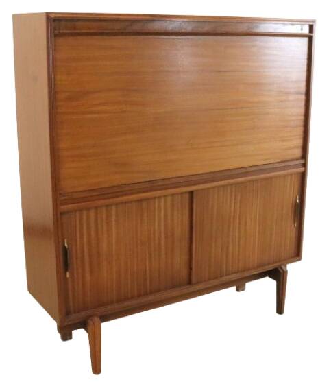 Beaver & Tapley Ltd secretaire 'Elvington' - vintage teak