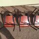 Set of 6 Dutch and metal school chairs - adult