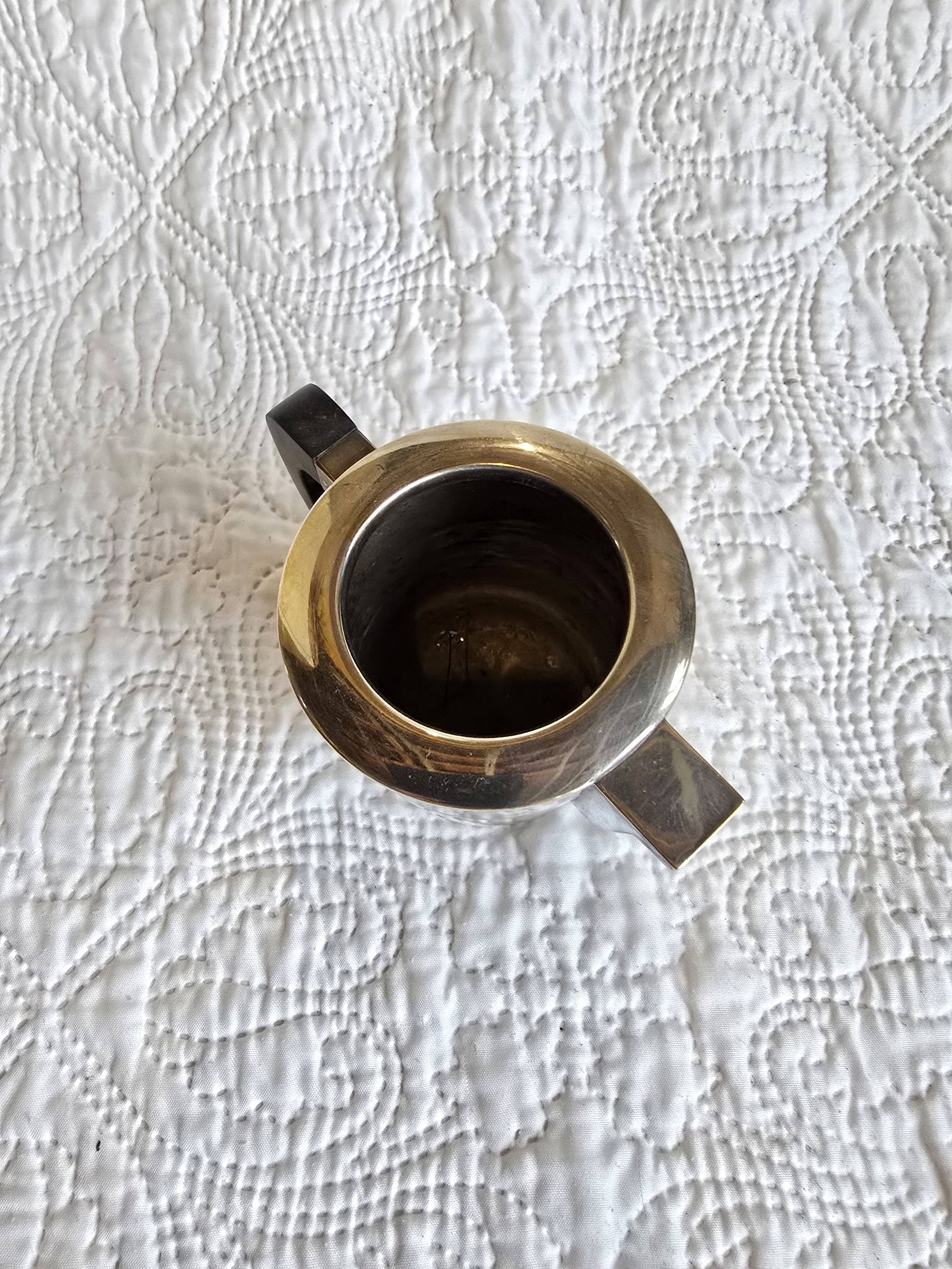 Art Deco tea and coffee service in silver-plated metal and Bakelite, 1930s