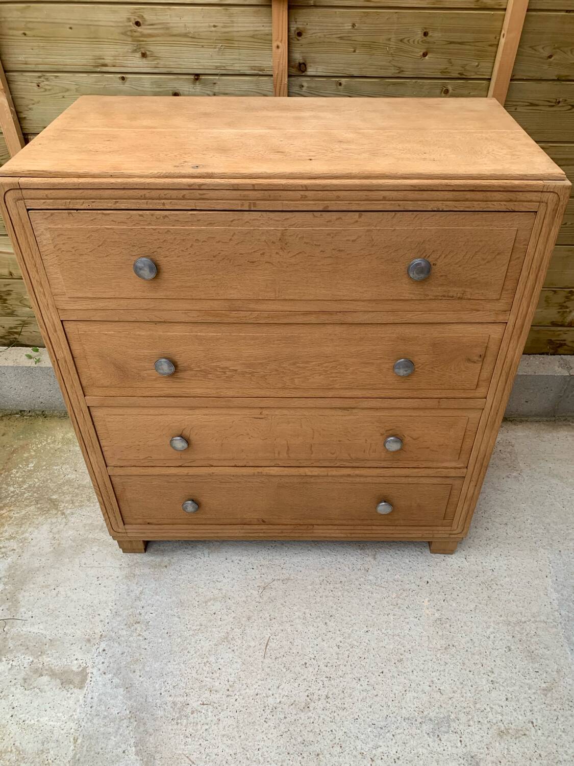 Commode chêne massif art déco