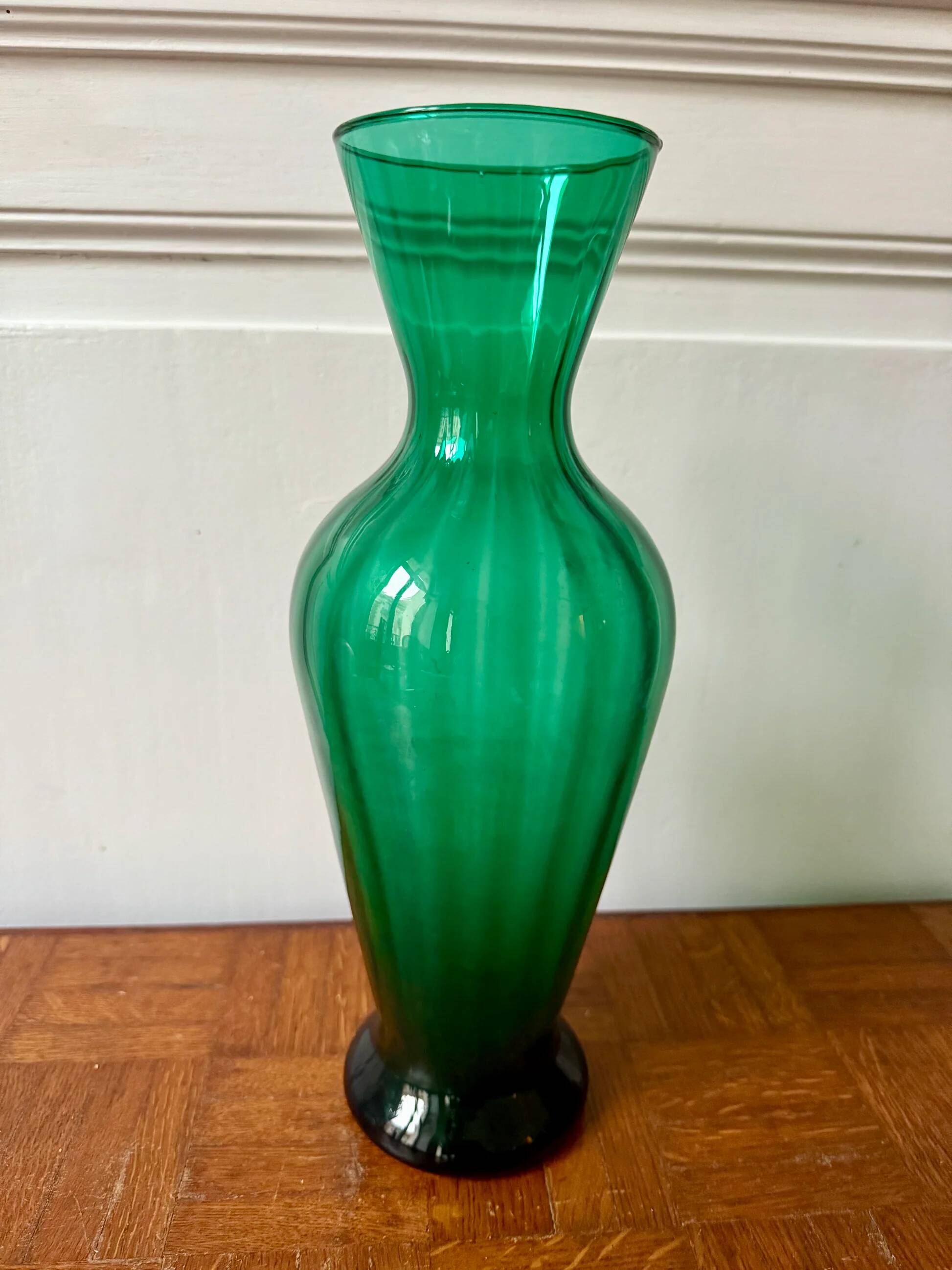Italian blown glass vase