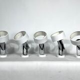 Stilnovo Milano, set of five orientable wall lights from 50s