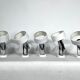 Stilnovo Milano, set of five orientable wall lights from 50s
