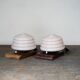 Lampes de table Art Déco en verre de Murano, lot de 2