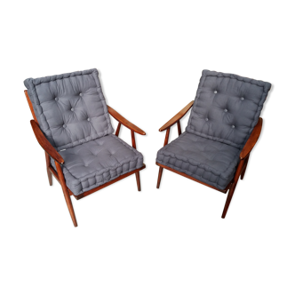 Pair of Scandinavian armchairs