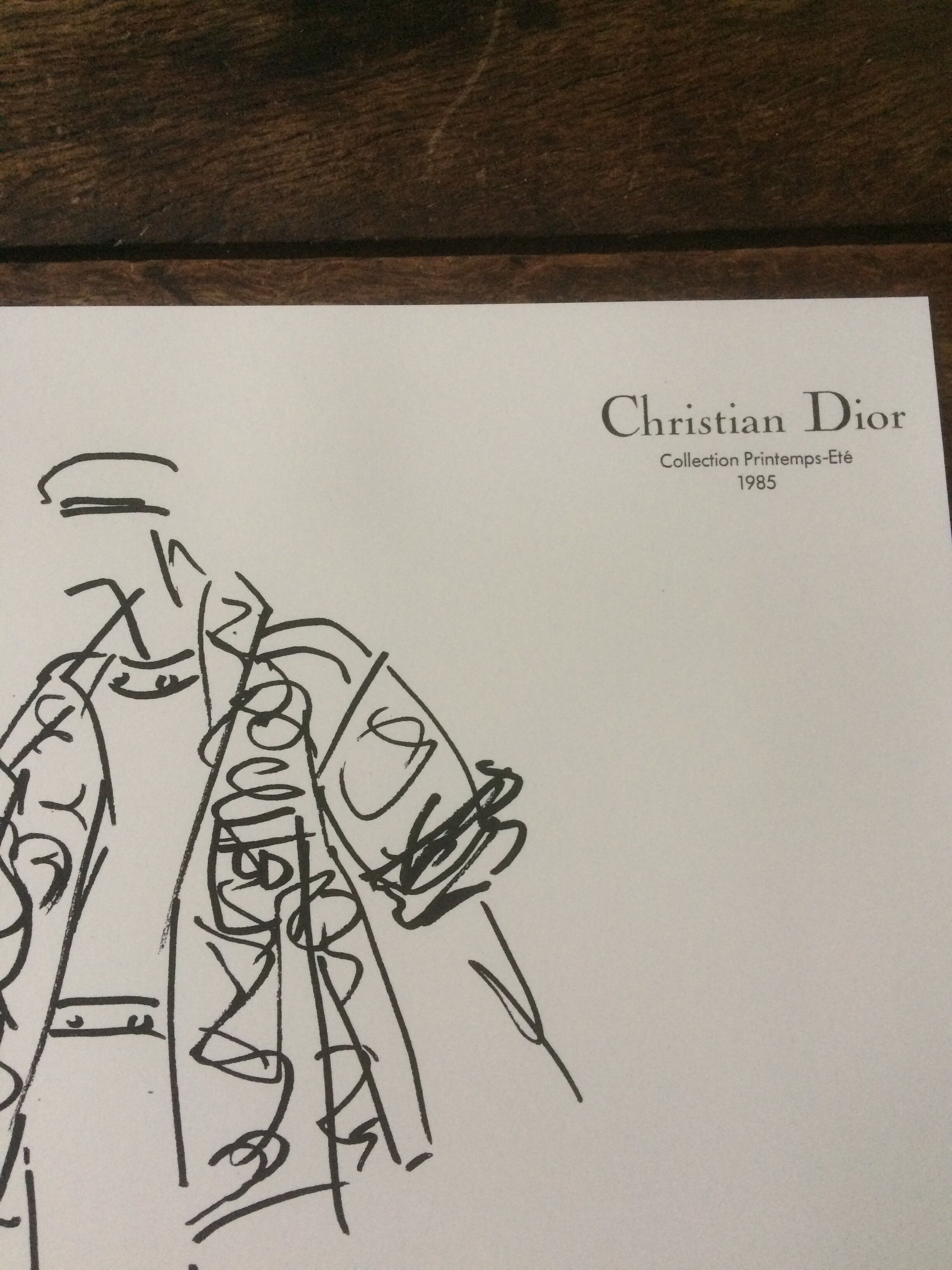 Christian Dior: pretty fashion illustration press collection spring - summer 1985