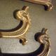Pairs of 2 old hooks for brass tiebacks