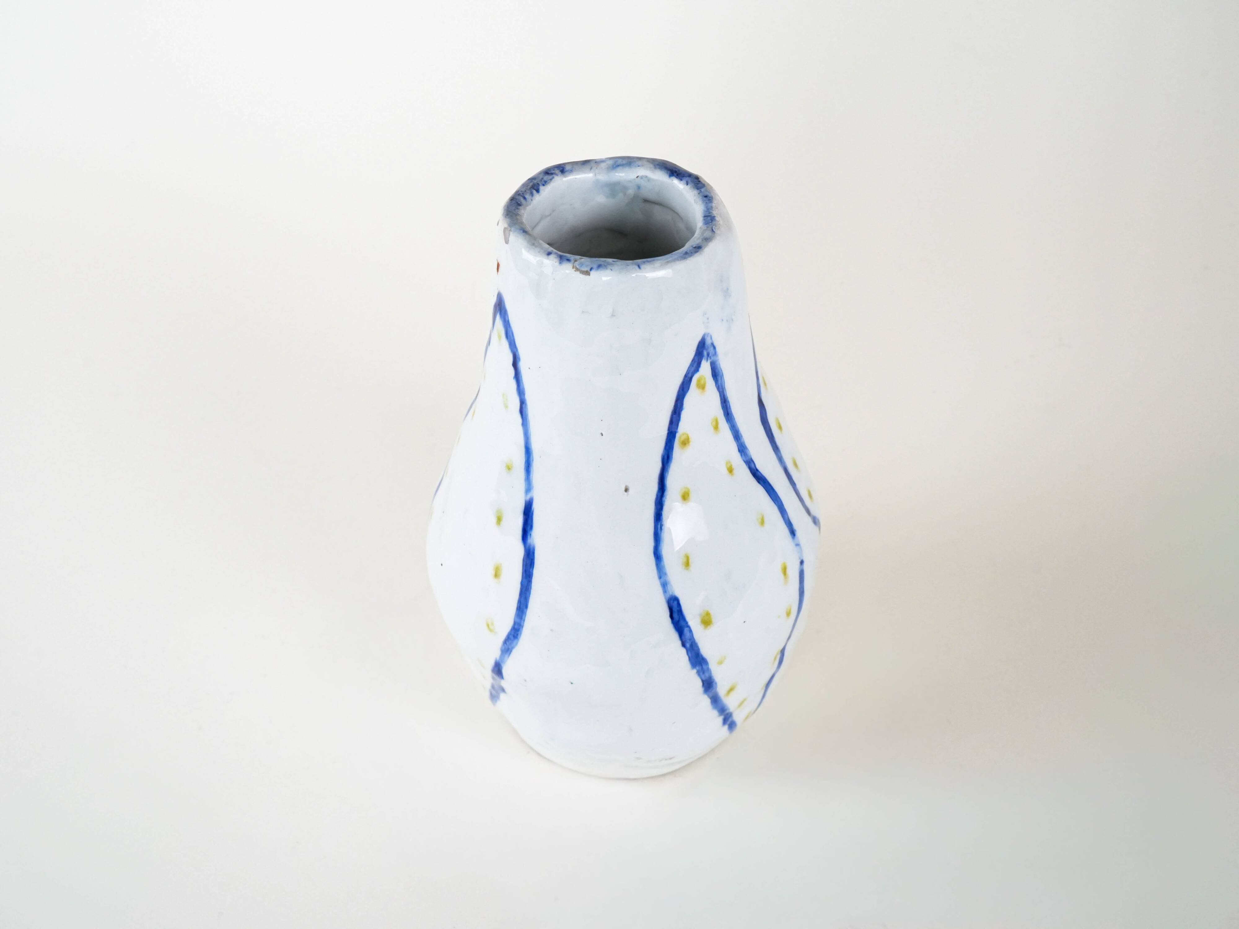 Ceramic vase, Italian design, 1960s, made in Italy